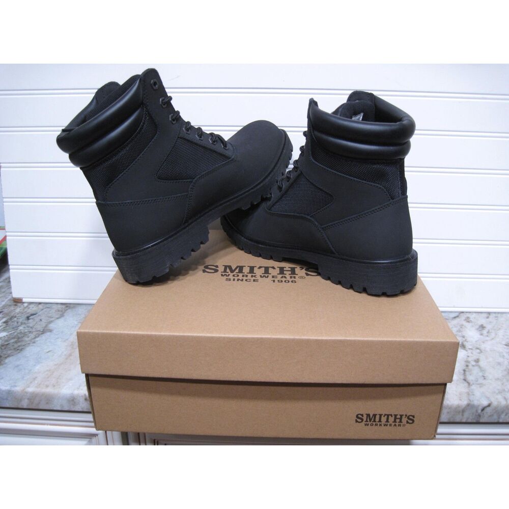 Smith's Workwear Men's 6" Black High Hiker Boot Size 8.5 NIB SM10010-001